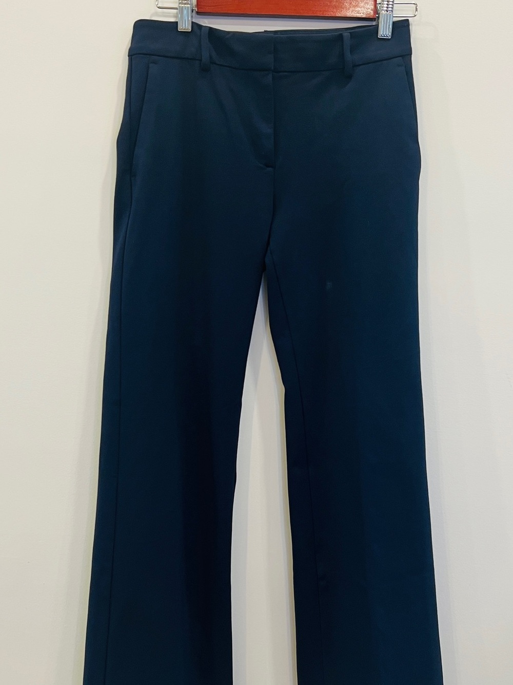 Ann Taylor Navy Boot-Cut Dress Pants